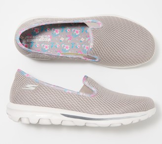 Skechers GOwalk Classic Floral Slip-On Shoes - Iris - ShopStyle Flats